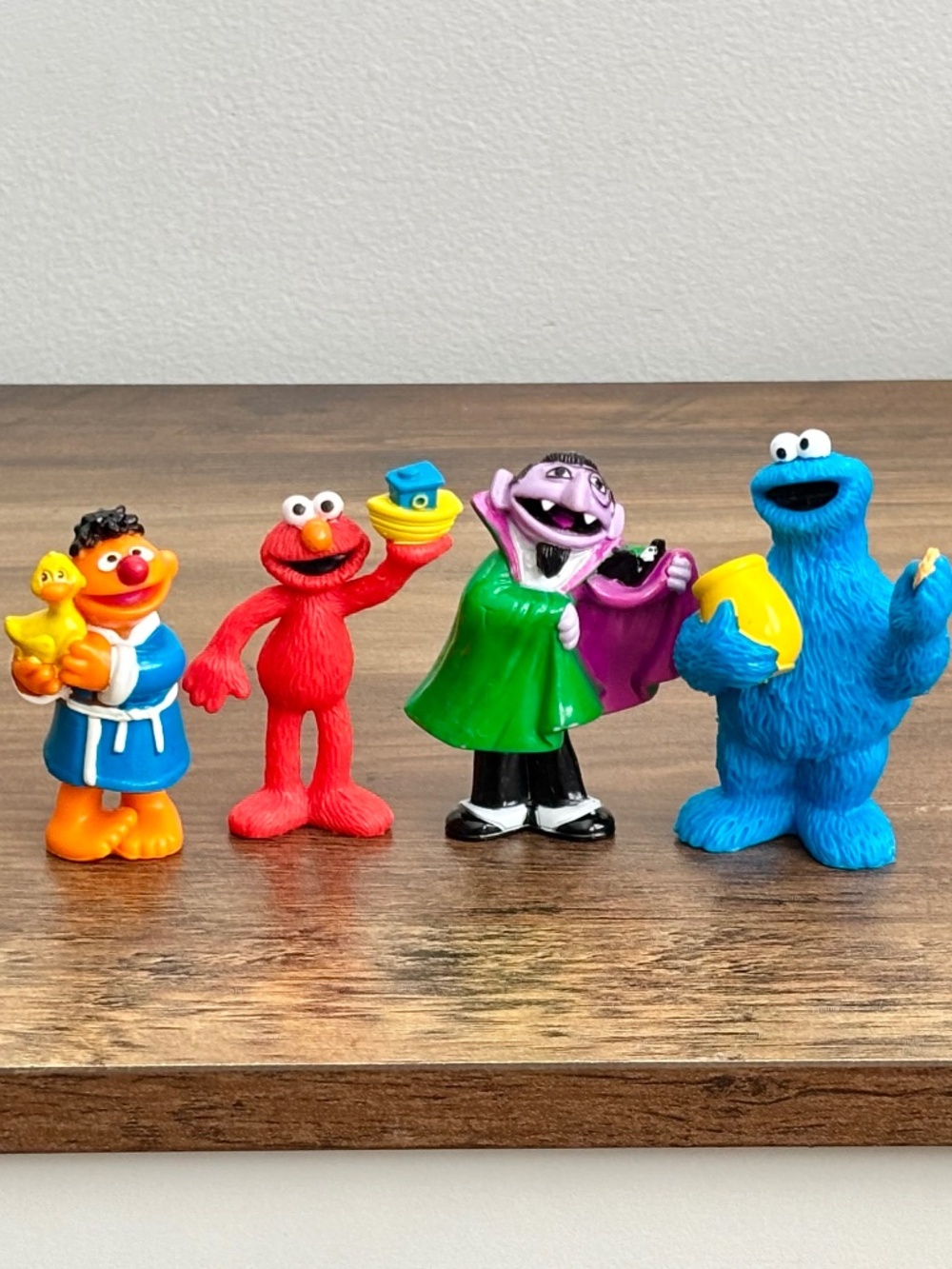 VINTAGE 1997 Sesame Street Figures TYCO Jim Henson SET Elmo Count Ernie Cookie